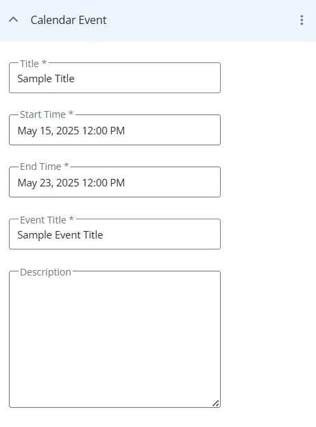 calendar event details